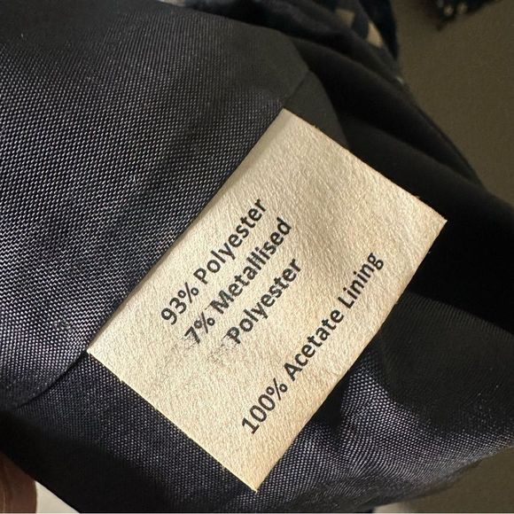 Sara Campbell Navy and White Checkered Midi Dress - Picture 8 of 13